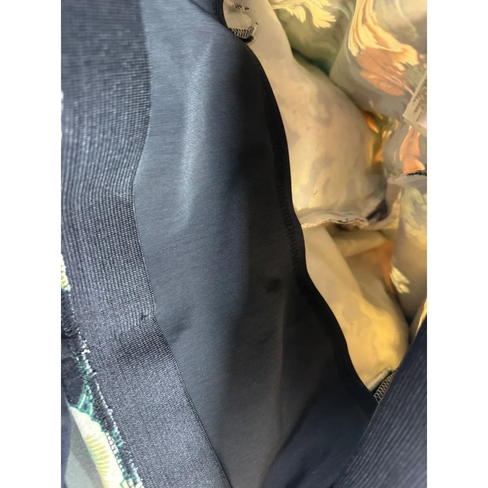 Chico's Brigitte So Slimming Pants Women 0.5 Black Floral Excellent Ankle Crop